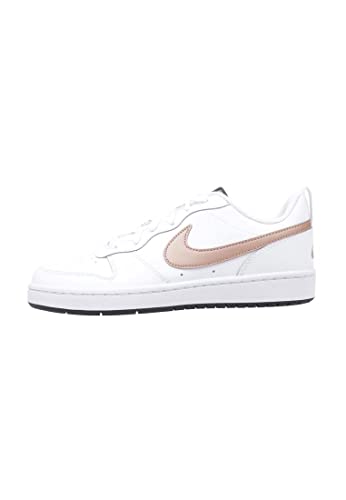 Nike Boy's Court Borough Low 2 (Big Kid) White/Metallic Red Bronze/Summit White 5.5 Big Kid M