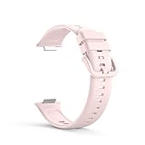 Armbänder Kompatibel mit Huawei Watch Fit 2 Armband, 14 Modefarben Silikon Uhrenarmband Sports Verstellbares Ersatzarmband für Huawei Watch Fit 2, Damen Herren (Rosa)