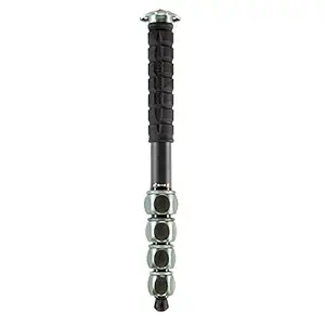 3 Legged Thing Alan 2.0 Carbon Fibre Monopod - Travel-Friendly Camera Monopod for Professional Photographers and Videographers - Metallic Slate Grey (ALAN2.0)