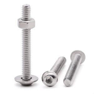 Vis à tête cylindrique 3/8"-16 pour constructions mécaniques et montages bois