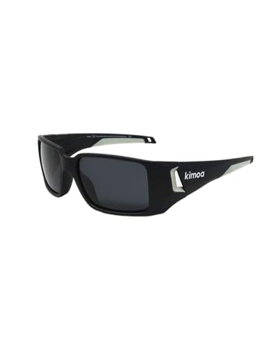 Kimoa - Element 14 Black - Gafas De Sol Hombre Y Mujer, Gafas De Sol Polarizadas - One Size - Negro Mate Y Gris Claro Con Lente Negro Humo Kimoa - Element 14 Black - Gafas De Sol Hombre Y Mujer, Gafas De Sol Polarizadas - One Size - Negro Mate Y Gris Claro Con Lente Negro Humo