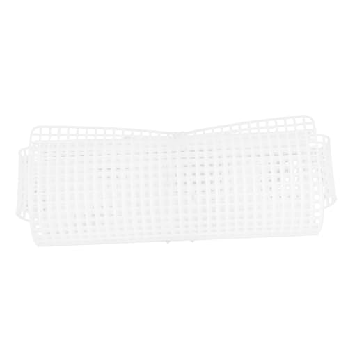KONTONTY Wire Mesh Pads White Plastic Mesh Pads Plastic Mesh for Bag Making Stitching Mesh Plastic