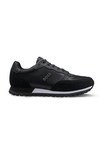 Baskets BOSS Hommes Parkour-L Runn, finitions premium en similicuir et logos emblématiques