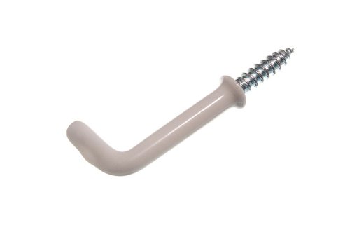 Crochet 25mm à l'épaule blanc 36mm en PVC pour éviter le glissement des rideaux