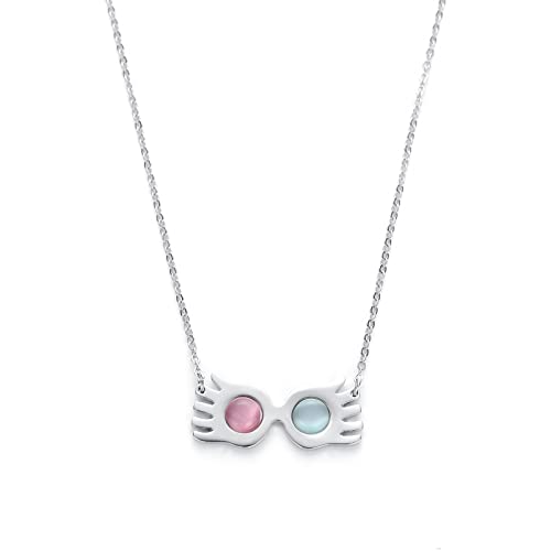 Luna Lovegood Necklace Luna Lovegood Glasses Necklace Opal Spectrespece Pendant Costume Jewelry Gift3