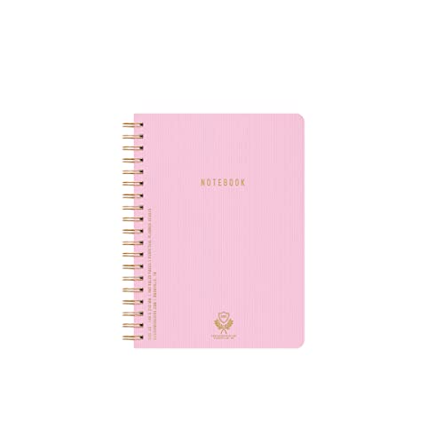 Carnet A5 double fil pour écrire à plat sans ratures lilas