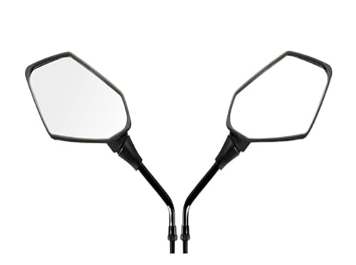 Espejos retrovisores moto convexos de alta resistencia con adaptadores 8/10mm 7