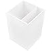 JAM PAPER Plastic Pen Holder - White - Desktop Pencil Cup - Sold Individually
