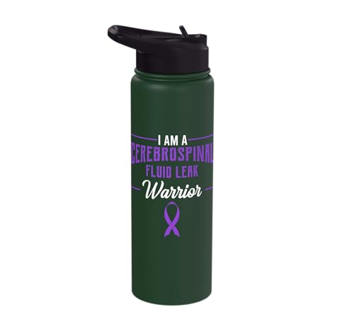 Cerebrospinal Fluid Leak Awareness Supporter CSFL Warrior Stainless Steel Insulated Water Bottle