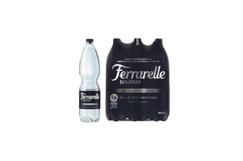 Ferrarelle Maxima Acqua Minerale Naturale Frizzante, Confezione da 36 Bottiglie,