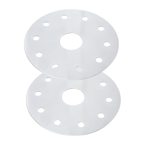 TOVINANNA 2 Piezas Difusor de Calor de Acero Inoxidable para Vitrocerámica y Cocina de Inducción Placa Adaptadora para Cacerolas No Magnéticas de Unidades Conductividad Térmica Rápida y