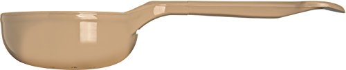 Image of Carlisle FoodService Products Measure Miser Plastic Perforated Measuring Spoon with Short Handle, Beige, 4 oz (Pack of 12)