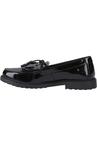 Mocassins Verity Kiltie Loafer Patent Black en cuir verni noir