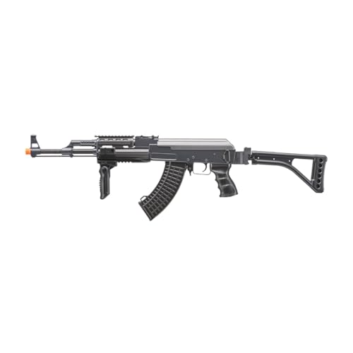 Double Eagle DE Ak-47S Metal Automatic Electric Airsoft Assault Gun 320FPS Black