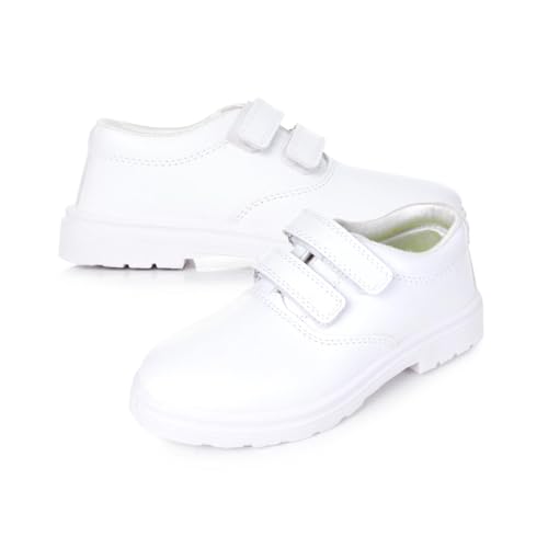 Image of Velcro School Shoes for Kids Lightweight Durable Comfortable Uniform Footwear