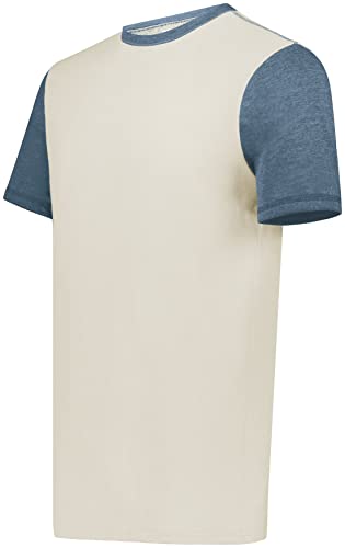 Augusta Sportswear Men's Gameday Vintage Ringer Tee, Birch/Storm Heather, Medium #TOP10
