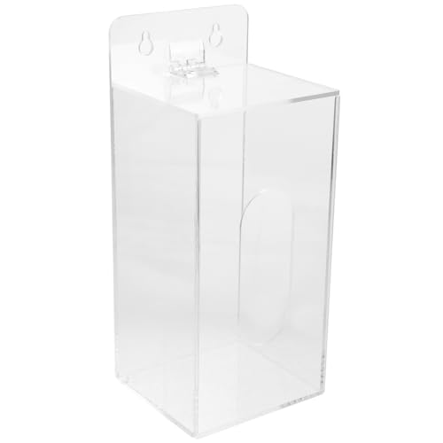 FUNOMOCYA Glove Holder Wall Mount Mask Dispenser Box Acrylic Storage for Gloves Masks