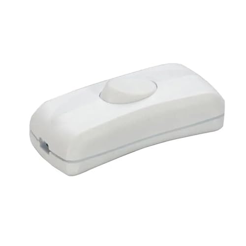 303 Double Tangent Switch Online ON OFF Push Button Switch Table Led Lights Wiring Switch 2gang Rocker Switch 220V(Weiß)