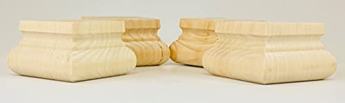 Highland Manor Wood Products Square Squat Welsh Bunfoot - 2