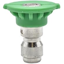 Interstate Pneumatics PW7101-DG Pressure Washer 1/4 Inch Quick Connect High Pressure Spray Nozzle Tip - Green