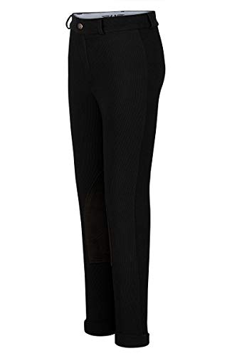 TuffRider Kid's Ribb Jods, Black, 16
