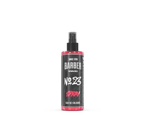 Barber Marmara No. 23 Eau De Cologne for Men –Turkish Barber Aftershave Cologne Spray with Citrus, Blackcurrant, Dark Musk & Earthy Notes Long Lasting Fresh Fragrance, 400ml