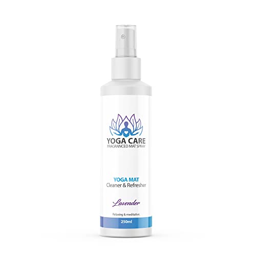 Yoga Care - Yoga Mat Cleaner and Refresher Spray | Sweat Remover, Disinfectant | Relaxing Lavender Fragrance - 250ml