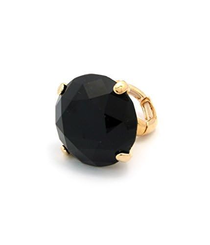 Anillo elástico mujer brillante moda maxi ajustable strass