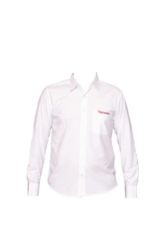 Image of Thyrocare Formal Plain White Shirt, Cotton, Pack of 1
