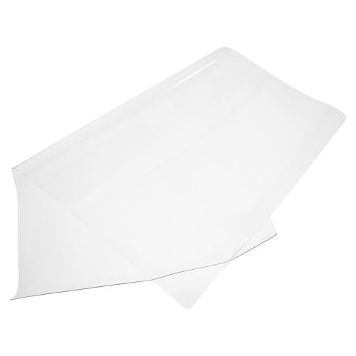 Abaodam Tapete de Escritorio Transparente de Pvc con Bordes Redondeados Antideslizante para Oficina y Estudio, Protector Fácil de Limpiar y Resistente a Manchas