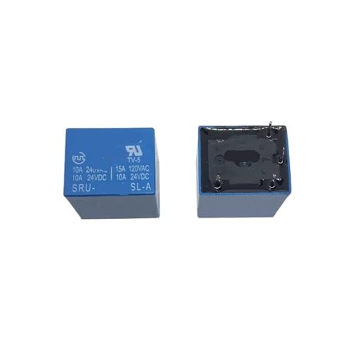 2 relés 24V CC-SL-A de 4 pines para automatizar sistemas y control de motores 15A