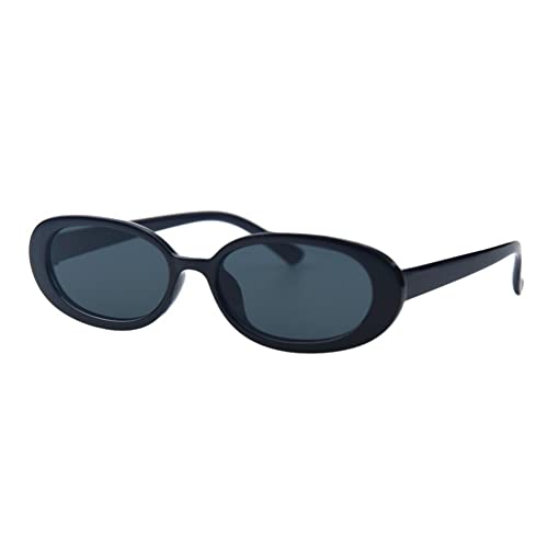 Image of Shiratori Women's Retro Oval Holiday Sunglasses Non-polarized UV400
