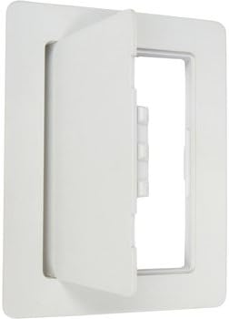 Wallo® 5 X 7-Inch Plastic Access Door, Reinforced Hinged Access Panel for Drywall Walls and Ceilings. Perfect for Providing Service Area for Plumbing/Wiring Applications and Electrical Access Panels