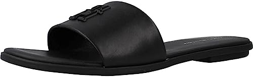 Tommy Hilfiger Damen TH POP Mule FW0FW07097 Flache Sandale, Schwarz...