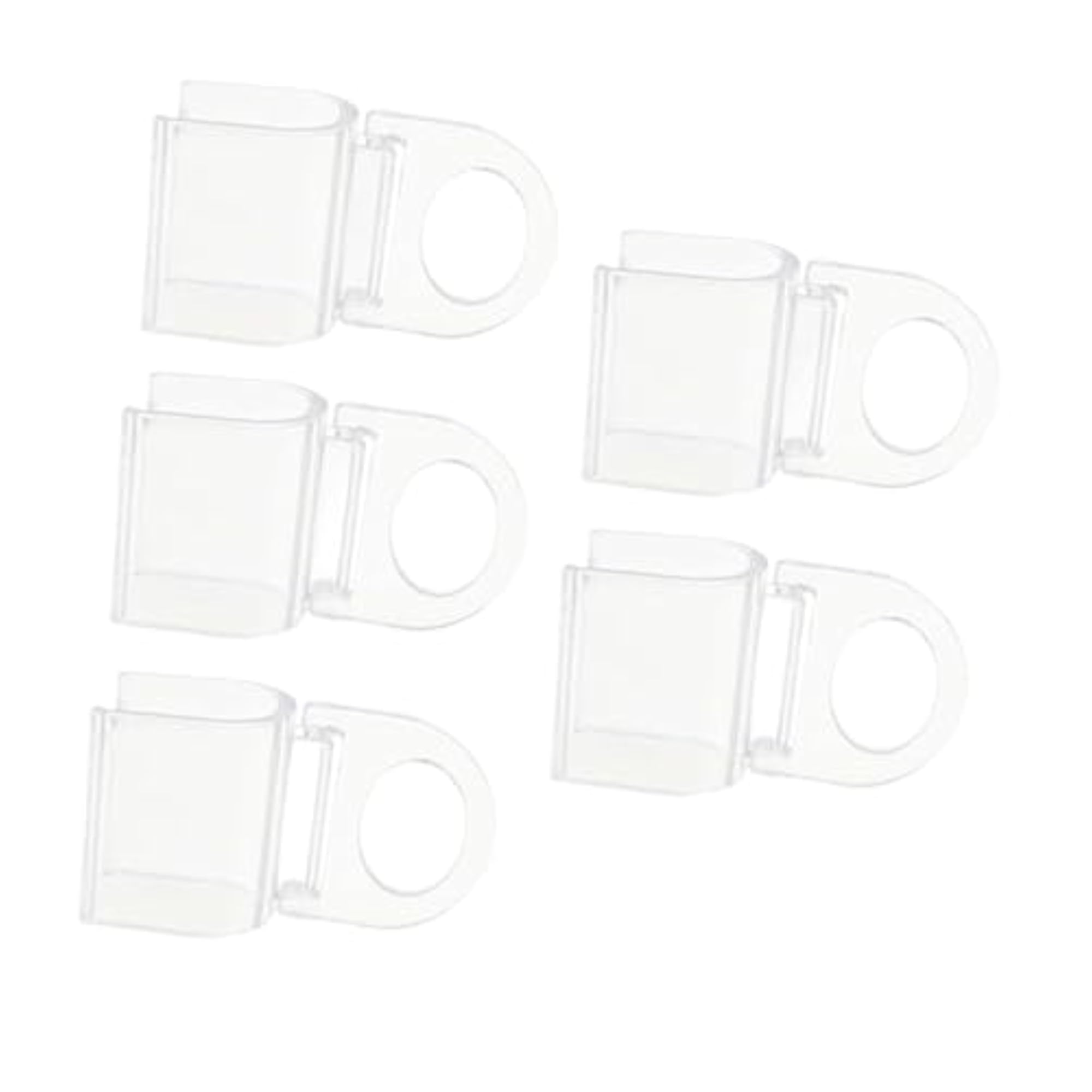 5 Pieces Transparent U Shaped Roller Curtain Clips