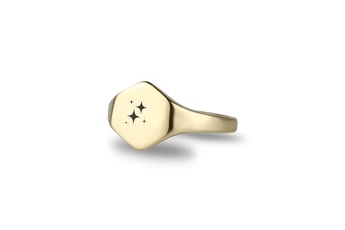 Bague Étoile en Or hypoallergénique qui ne verdit pas les doigts