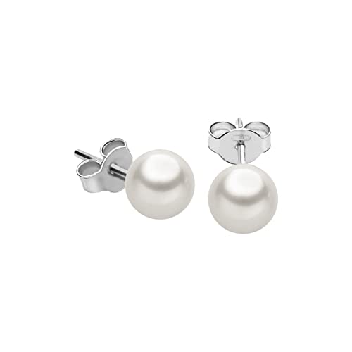 Pietra: Perla Coltivata Bluespirit B-CLASSIC Orecchini Donna in Oro bianco 750, Perle Coltivate, Idee Regalo - P.20C901000200