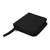 Étui de rangement de disque : un bon matériau est utilisé à l'intérieur pour protéger le CD des rayures, peut 20 cd, répond au stockage quotidien de cd, étui de CD portable