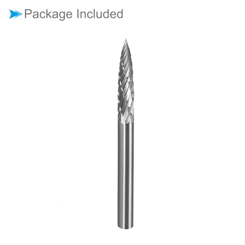 Fresa rotativa de carburo de tungsteno cono 3 mm miniatura 6