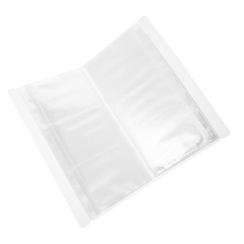 Alipis Álbum Transparente para Almacenamiento de Postales y Billetes Resistente y Multipropósito para Coleccionistas y Fans Que Apoyan Su Ídolo Formato E con Fijas y Sueltas