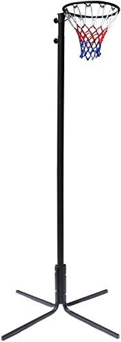 Bee-Ball Freestanding Netball Post Full Size Training Set Adjustable up to 3.05 Meters with Official INF Hoop and Net Size