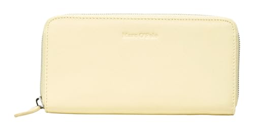 Portefeuille zippé Marc O'Polo Finija L grand format cuir jaune pale sunflower
