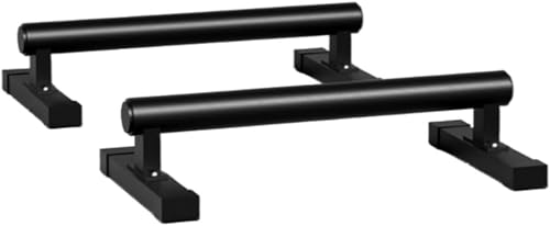 Brfveob木製プッシュアップバー、器具、逆立ちスタンド、平行棒、筋力トレーニング、体操、室内運動、健康、スポーツ、耐久性、安定性、滑り止め、2個セット (純鋼バージョン,M)