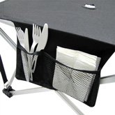 Folding Fabric Picnic Table Side Camping and Beach Beverage Stand