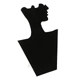 Cabilock Schmuckständer Büste Aus Langlebigem Material Halsketten Displaybüste Schwarz Für Schmuckpräsentation Messestand Und Dekoration Praktischer Schmuckhalter Für Zuhause Und Geschäft