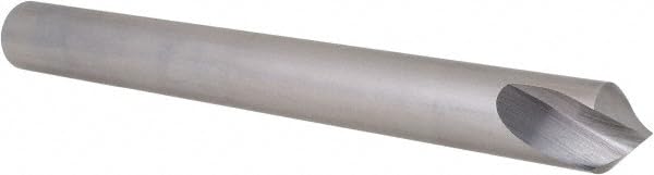 Hertel Spotting Drill, 1" Diameter, HSS, 1" Shank Diameter, Bright/Uncoated Finish, 90 Degree, 1-3/4" Flute Length, 10" Overall Length, Right Hand Cut