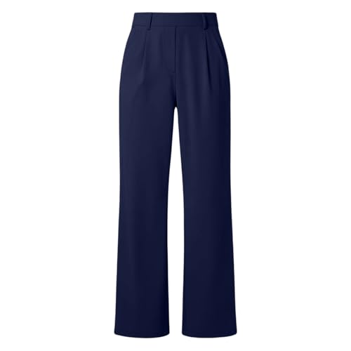 Womens Straight Wide Leg Dress Pants High Waisted Business Casual Trousers - image 6