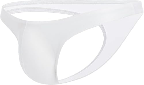 Men's Breathable Ice Silk Bikini Briefs Jockstrap Low Waist Underwear