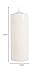 Rayher 3119296 Stumpenkerze, creme, rund, Länge 25 cm, 6 cm ø,100% Paraffin, RAL-Gütezeichen, Rundkerze, Taufkerze, Kommunionkerze, Kerzenrohling zum Verzieren und Basteln