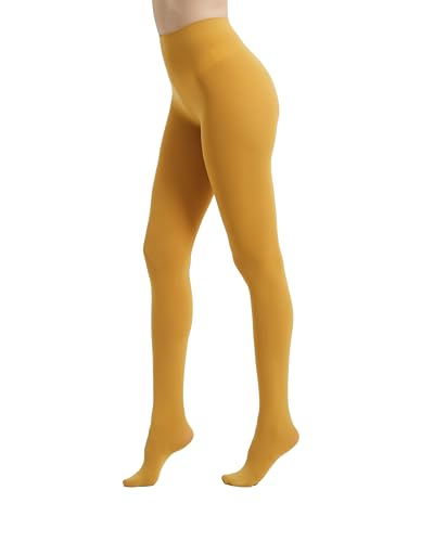 Image of 80D Semi Opaque Tights for Women Stretchable High Waist Womens Stockings Soft Pantyhose with 20+ Colors